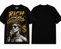 Rich Is The New Gangsta™ – Golden Vision Tee (Black/Gold)